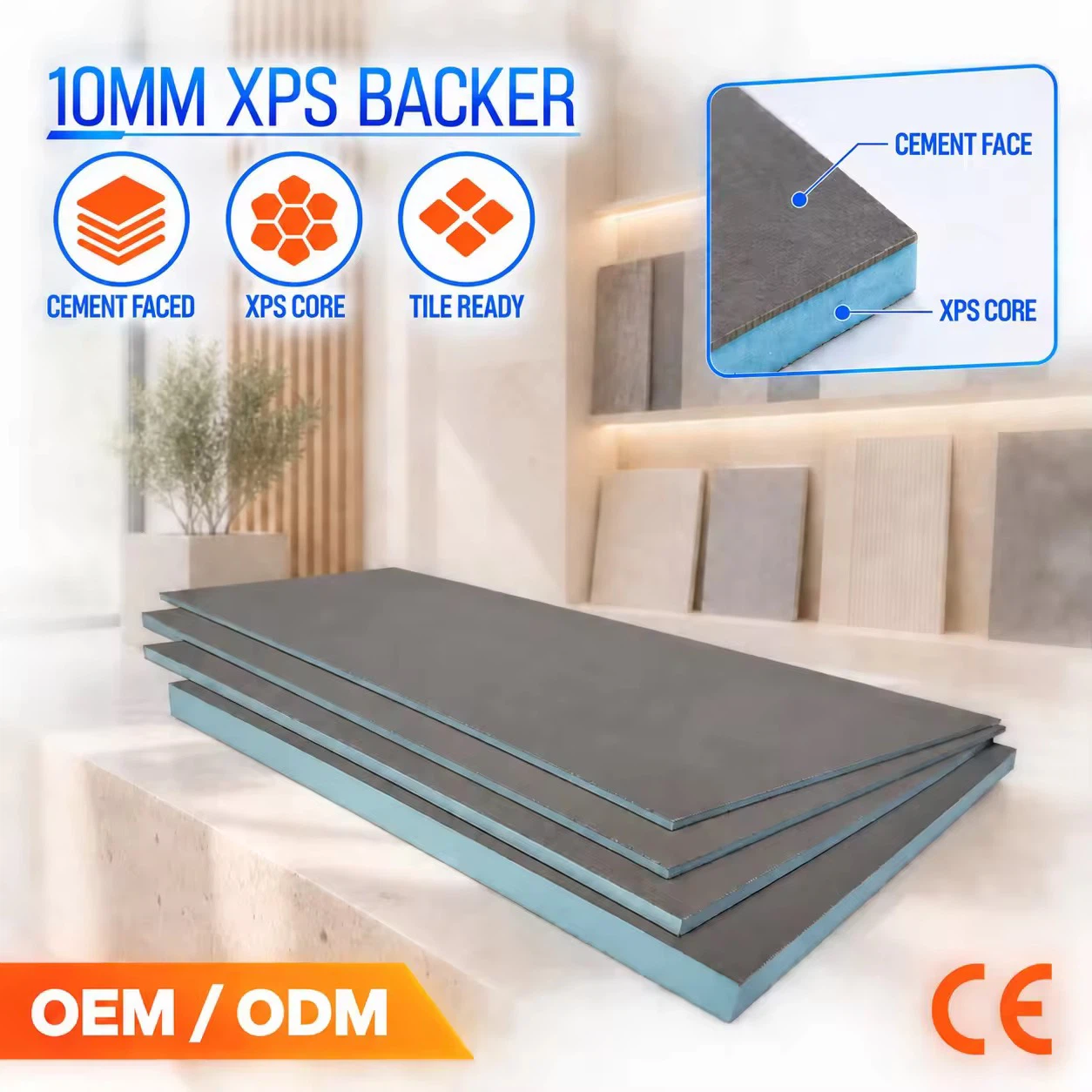 10mm XPS Backer